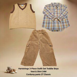 Hartstrings 3-Piece Outfit Set Toddler Boys 24M/2T Classic